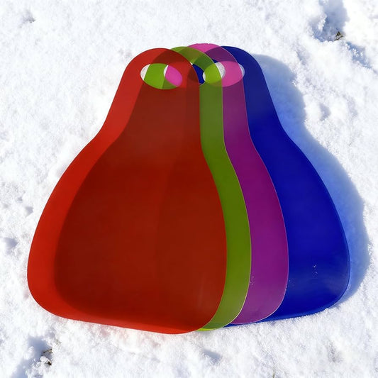 4er-Pack Robuste Aufrollbare Schneeschlitten für Kinder – Flexibles Material für schnelles Bergabgleiten - SchneeFreude